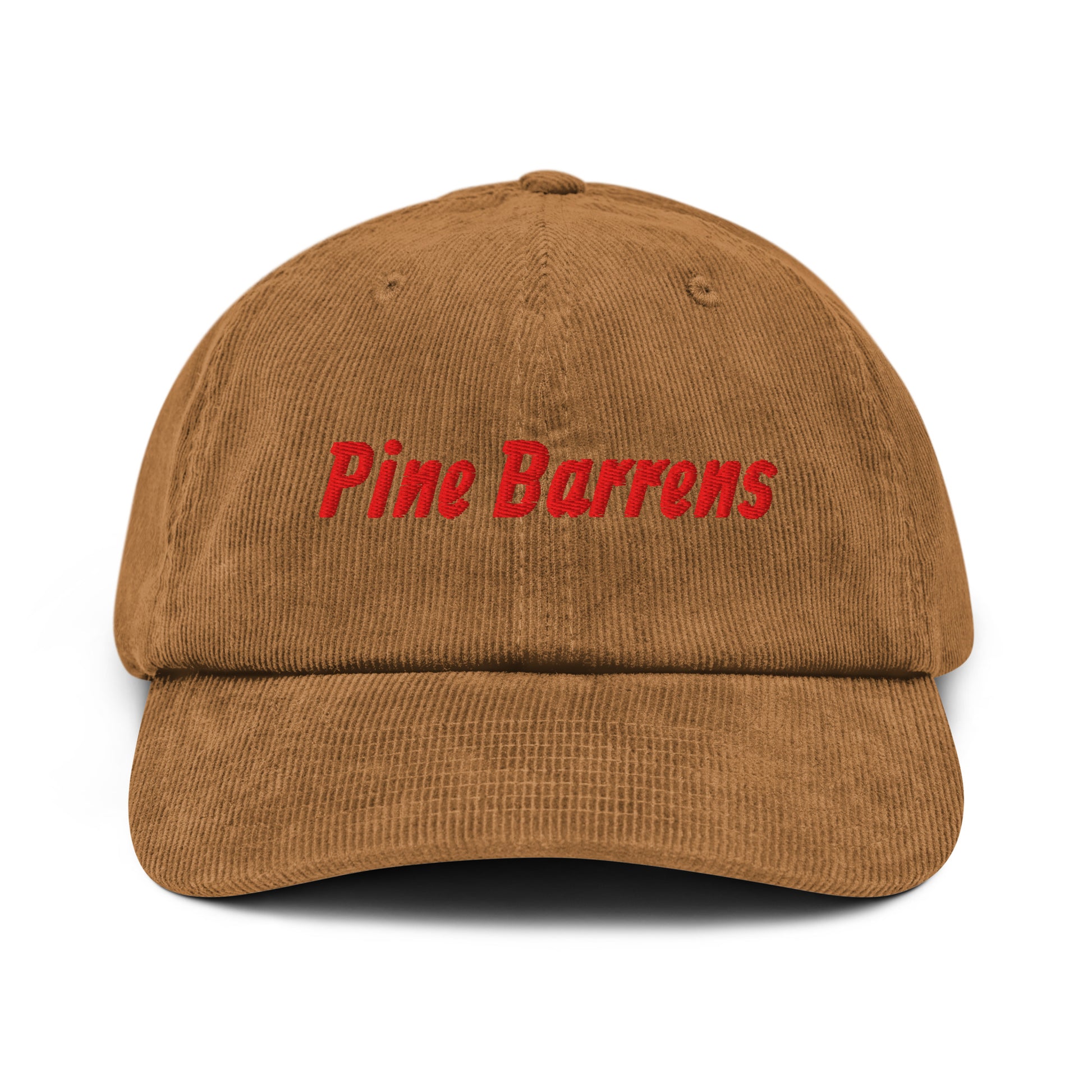 Pine Barrens embroidered corduroy cap in brown