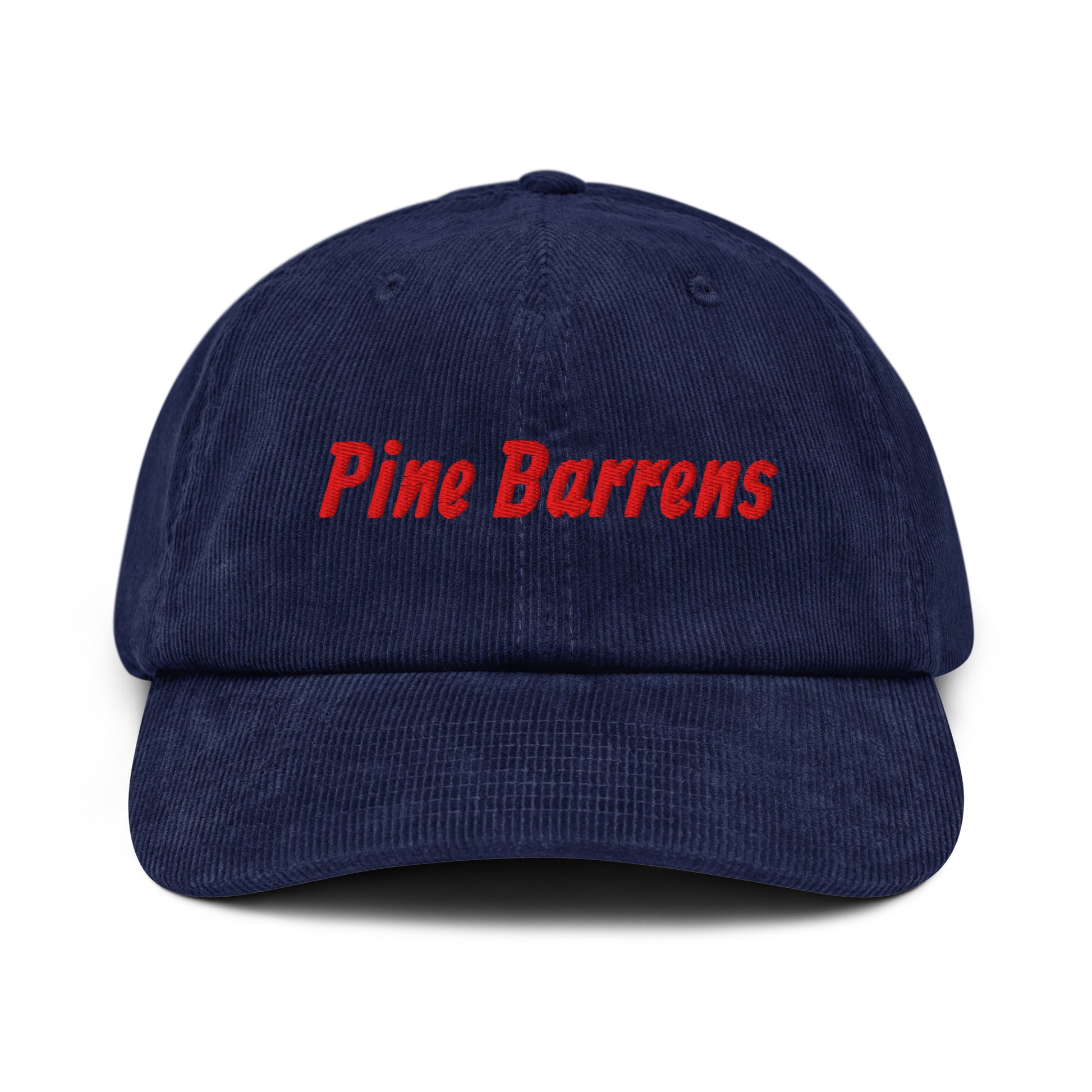 Pine Barrens embroidered corduroy cap in navy