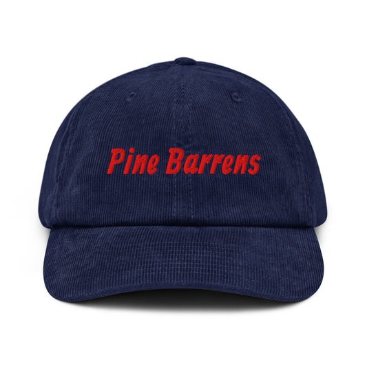 Pine Barrens embroidered corduroy cap in navy
