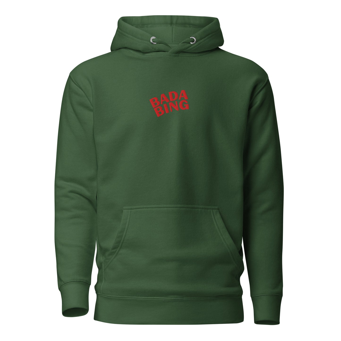 The Bing Embroidered Cotton Hoodie Centre Embroidery